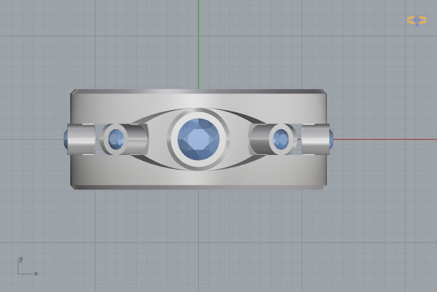 Man Ring 04 3D print model_6