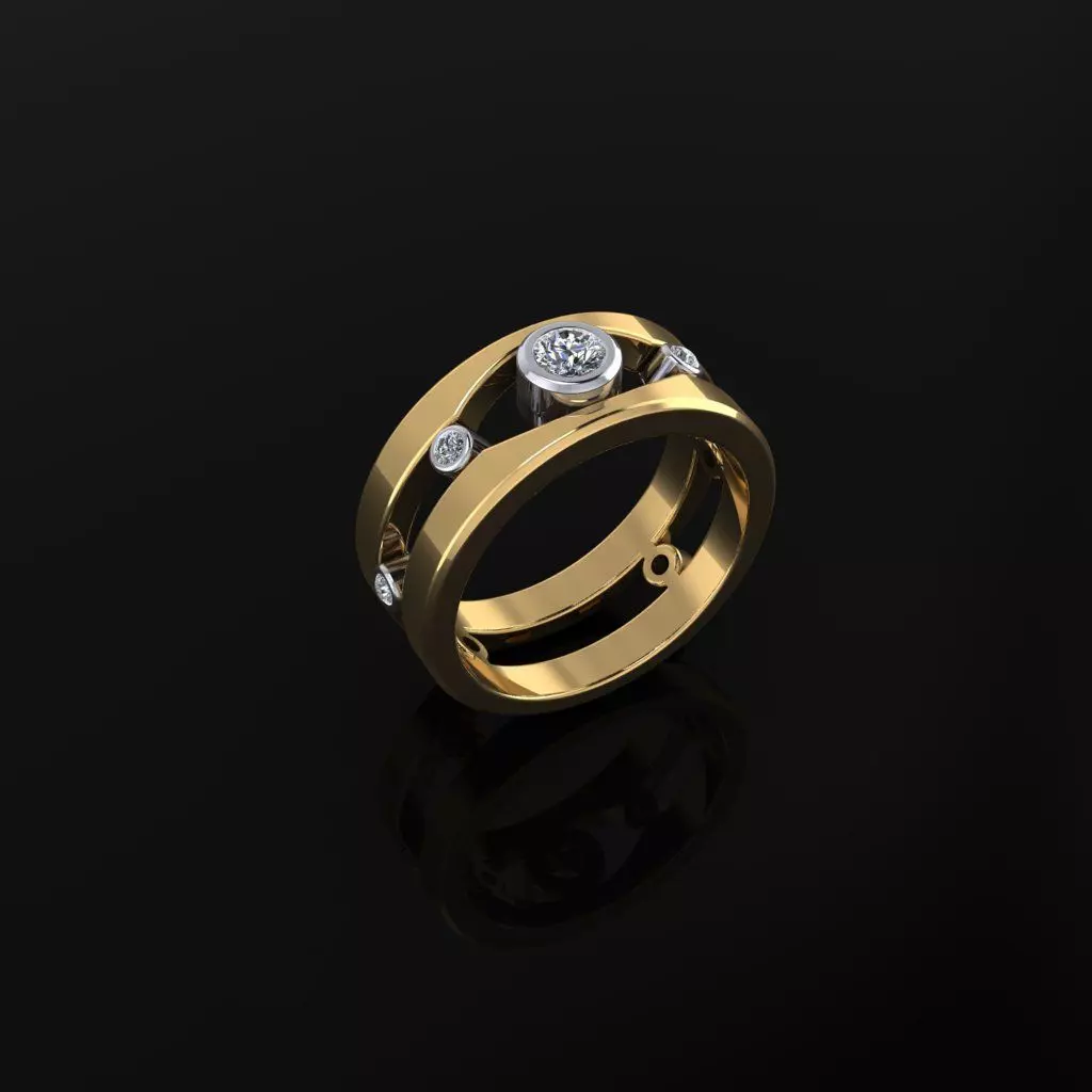 Man Ring 04 3D print model_0