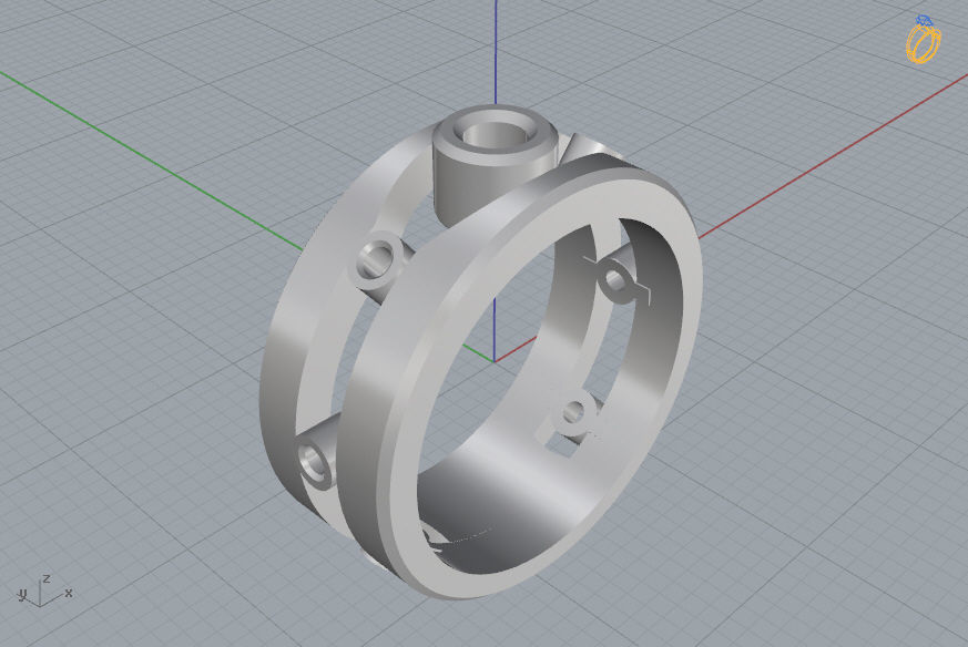 Man Ring 04 3D print model_10