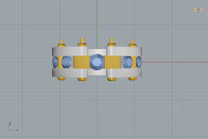 Man Ring 09 3D print model_6