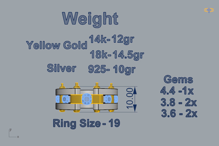 Man Ring 09 3D print model_3