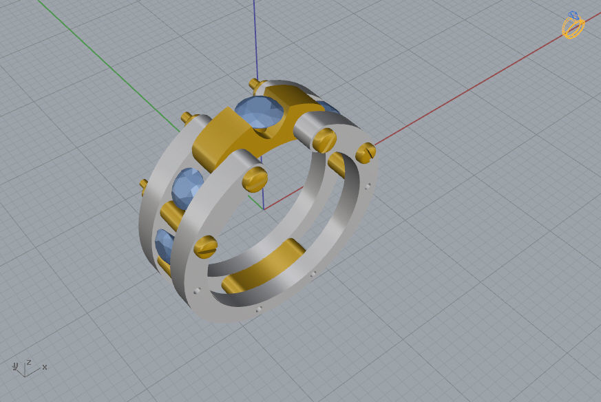 Man Ring 09 3D print model_7