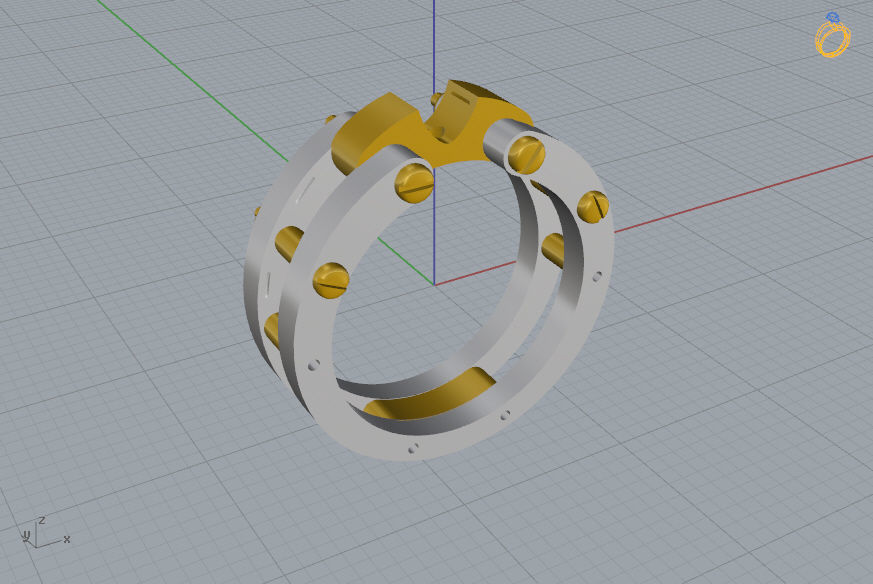 Man Ring 09 3D print model_13