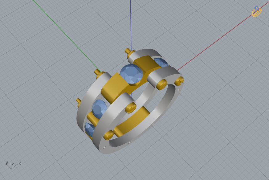 Man Ring 09 3D print model_8