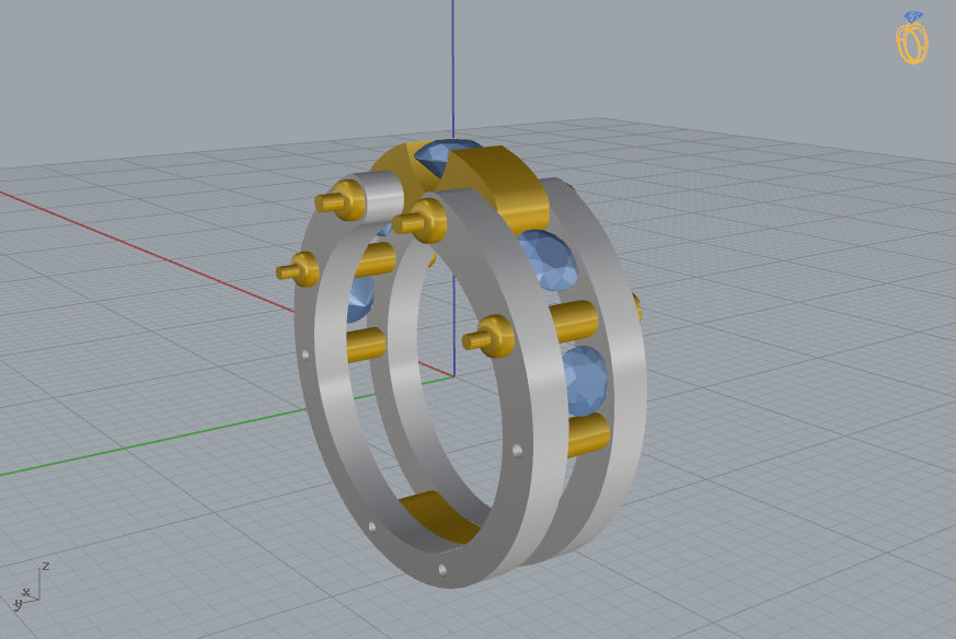 Man Ring 09 3D print model_12