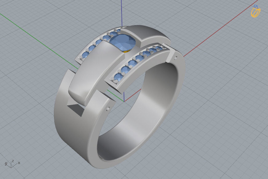 Man Ring 12 3D print model_8