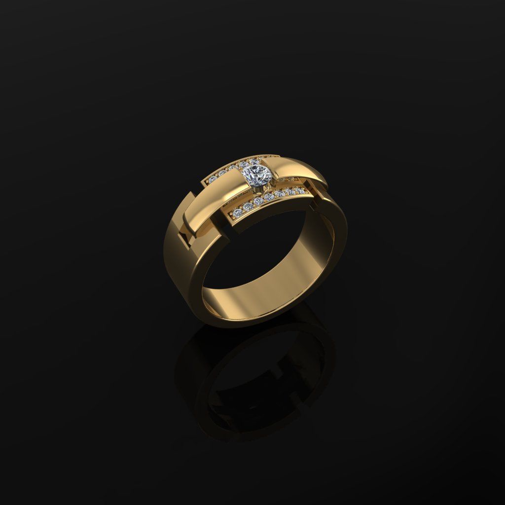 Man Ring 12 3D print model_1