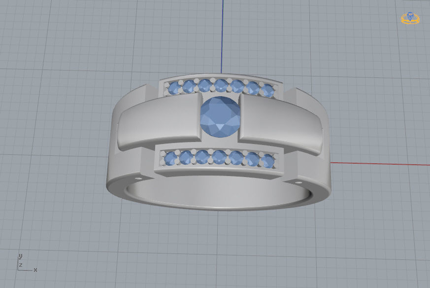 Man Ring 12 3D print model_9