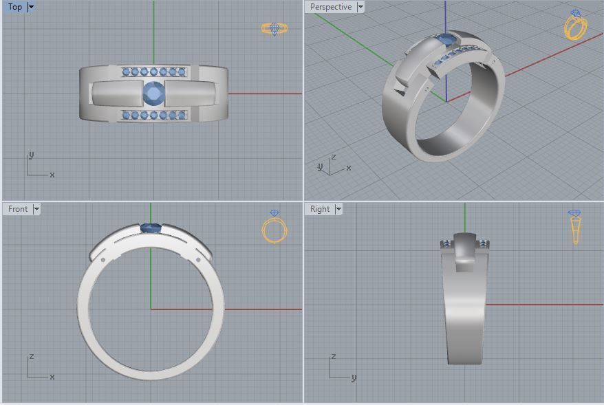 Man Ring 12 3D print model_6