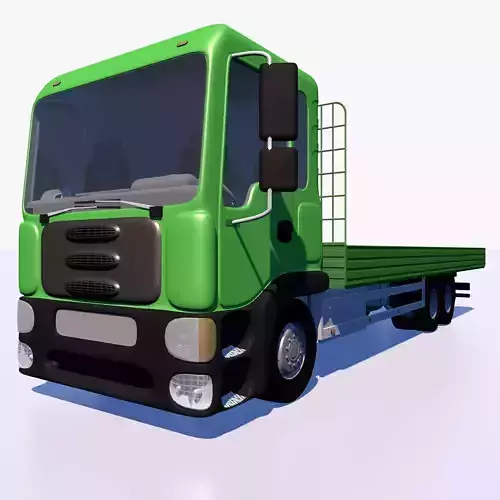 Open body truck 3D model