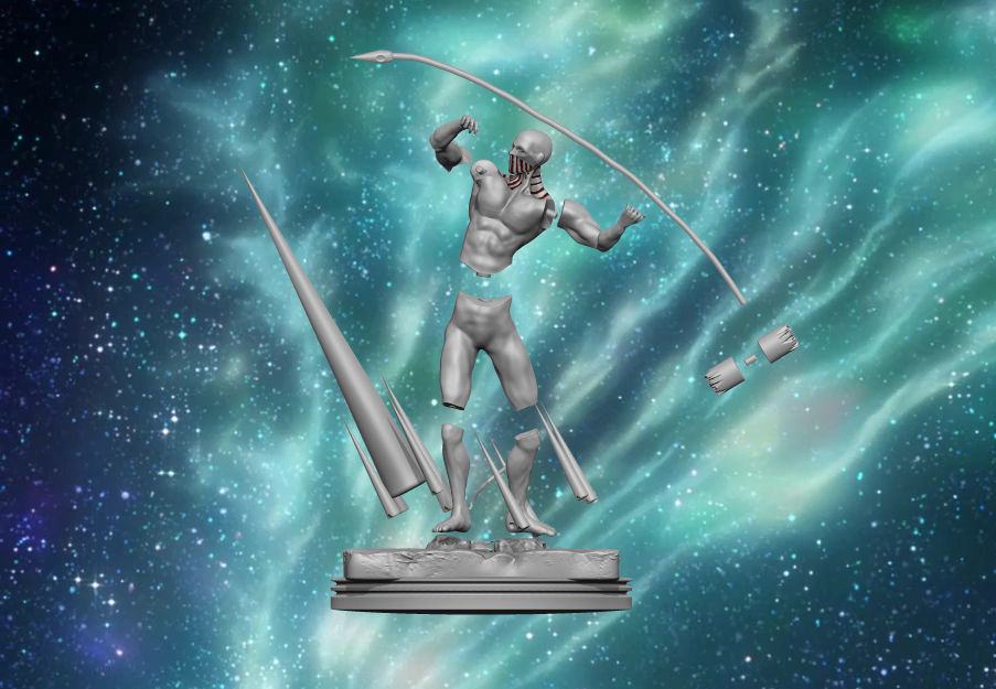 Tita War Hammer  3D print model_10