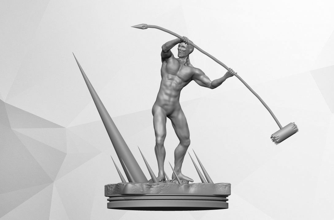 Tita War Hammer  3D print model_6