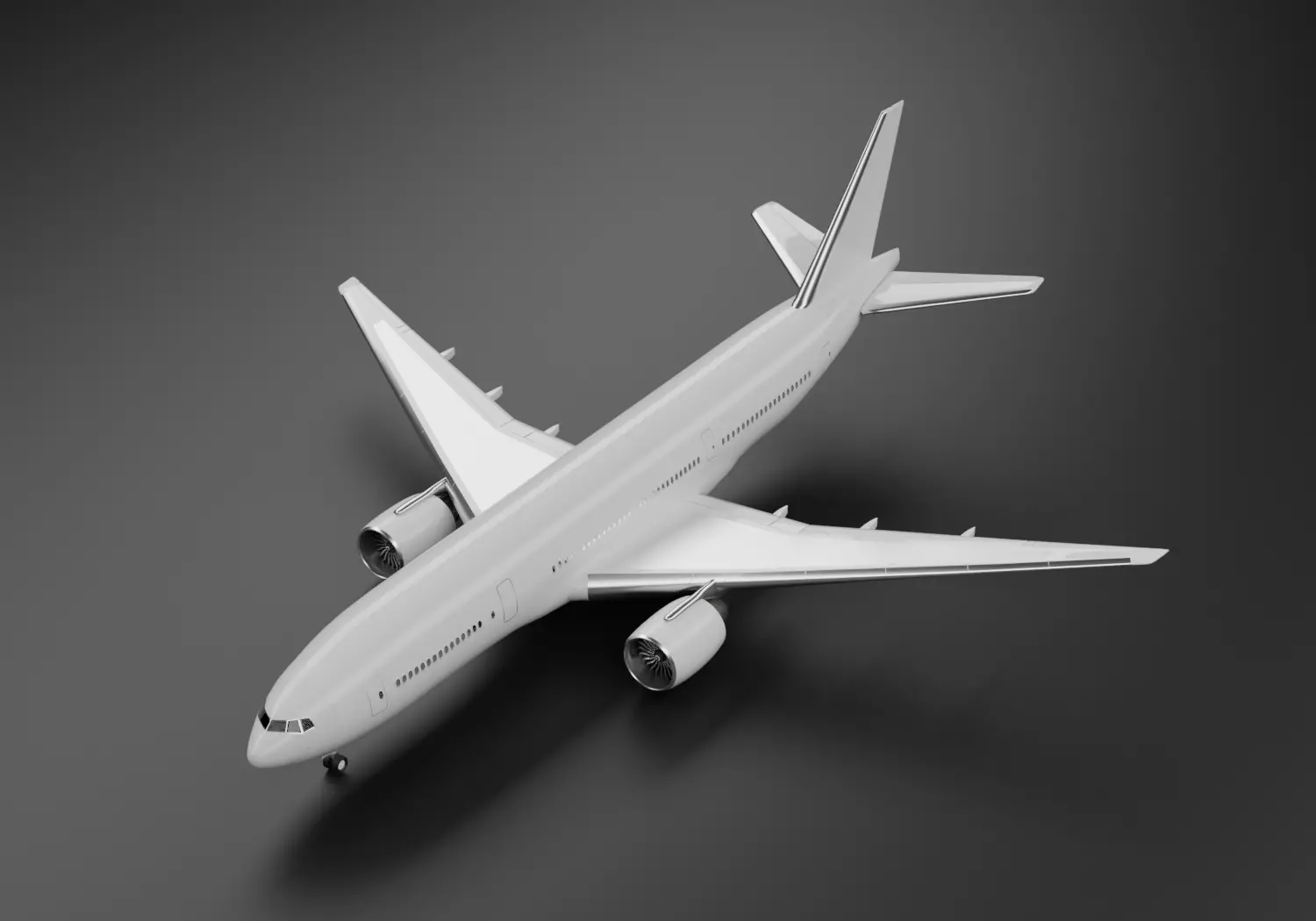 Boeing 777-200ER 3D model_0
