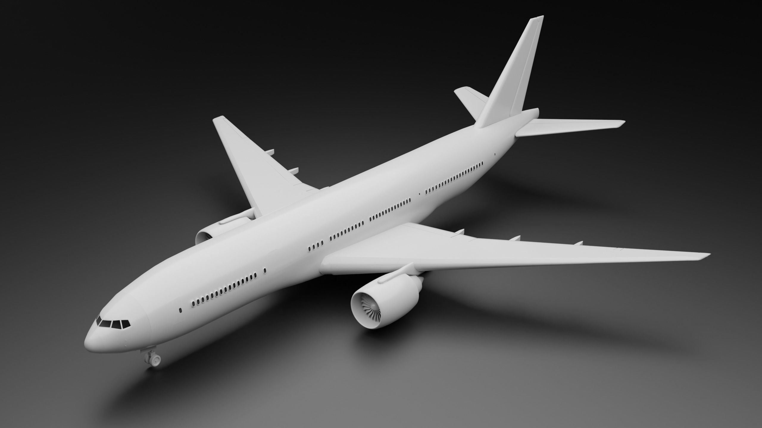 Boeing 777-200ER 3D model_2