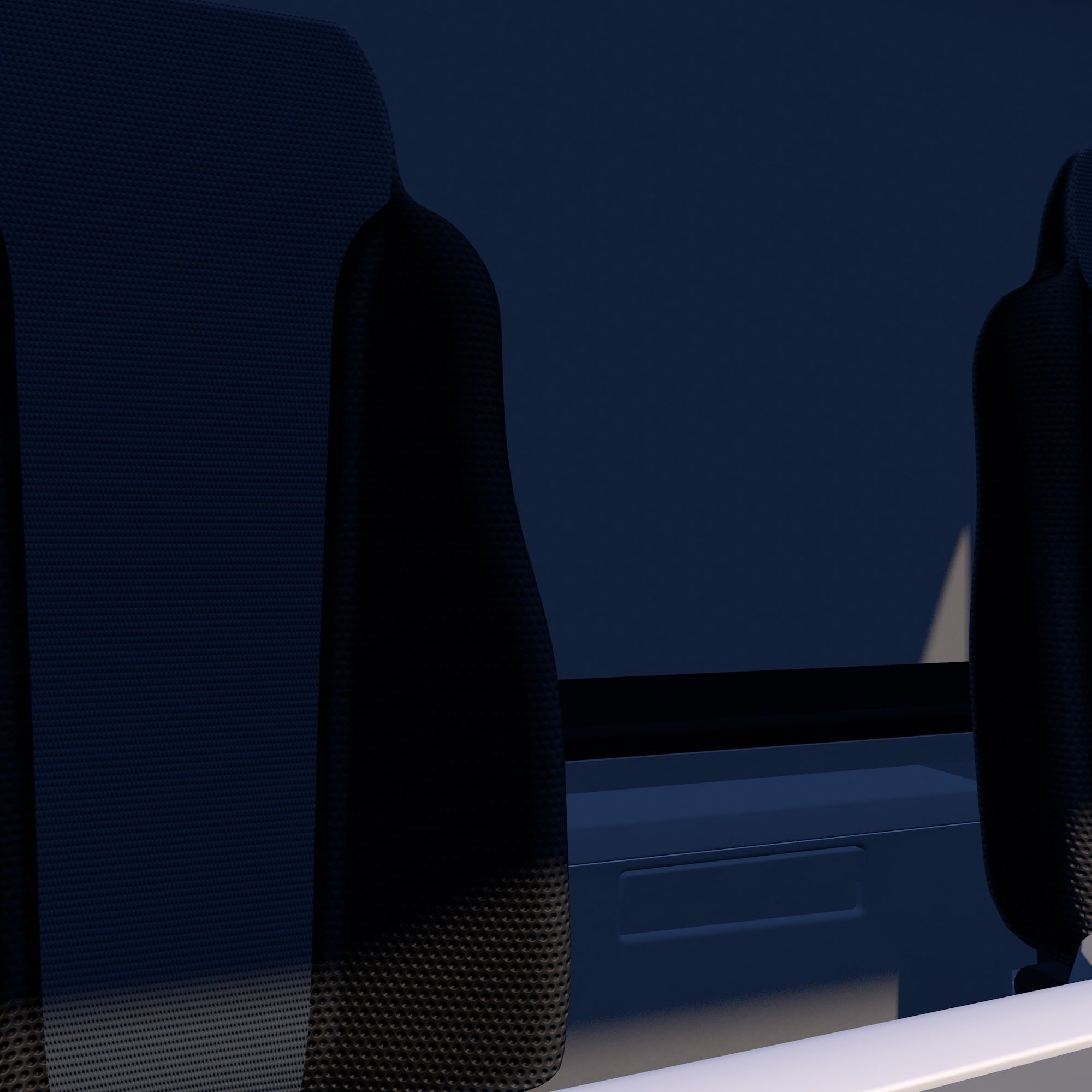 Truck with sides and stands 3D model_6