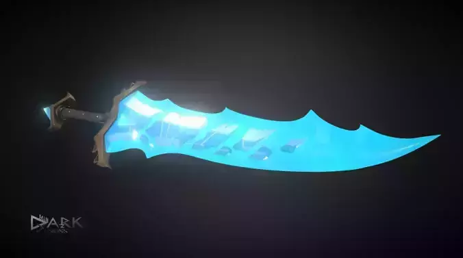 Truthguard the Broken Sword Low-poly 3D model