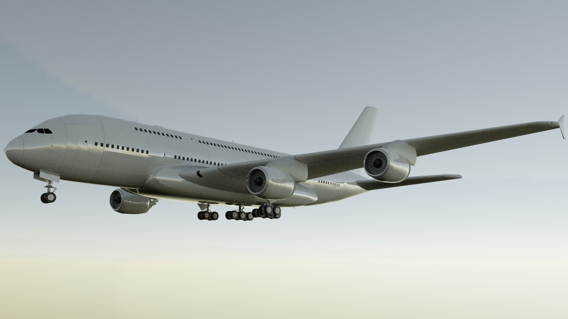 Airbus A380-800 3D model_1