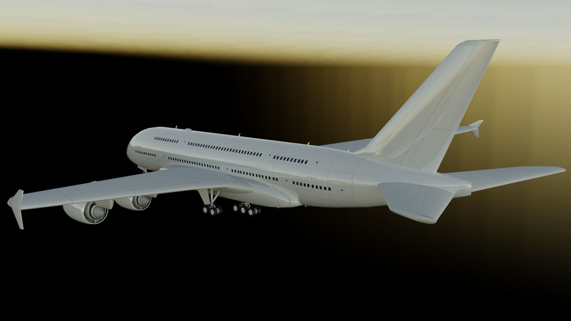Airbus A380-800 3D model_4