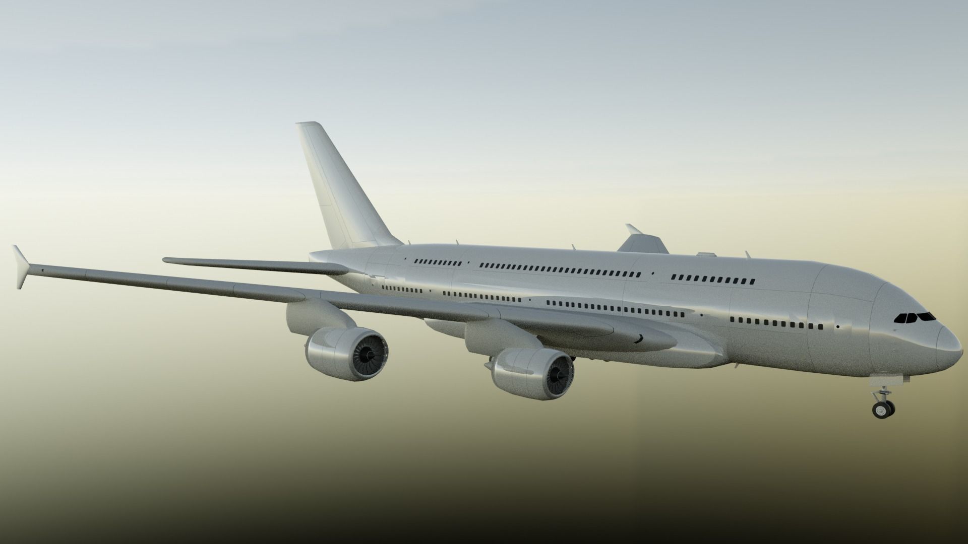 Airbus A380-800 3D model_2