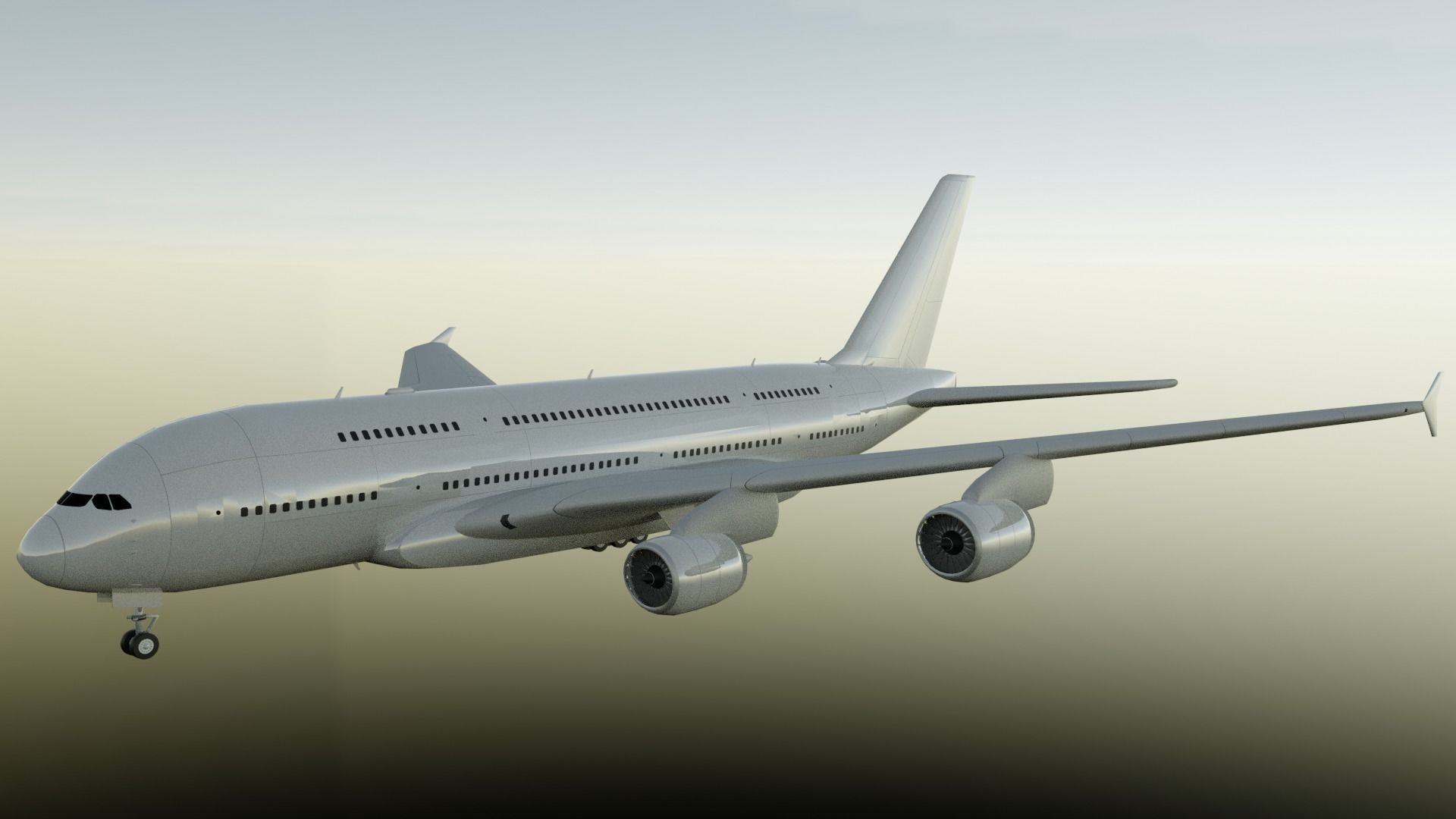 Airbus A380-800 3D model_3