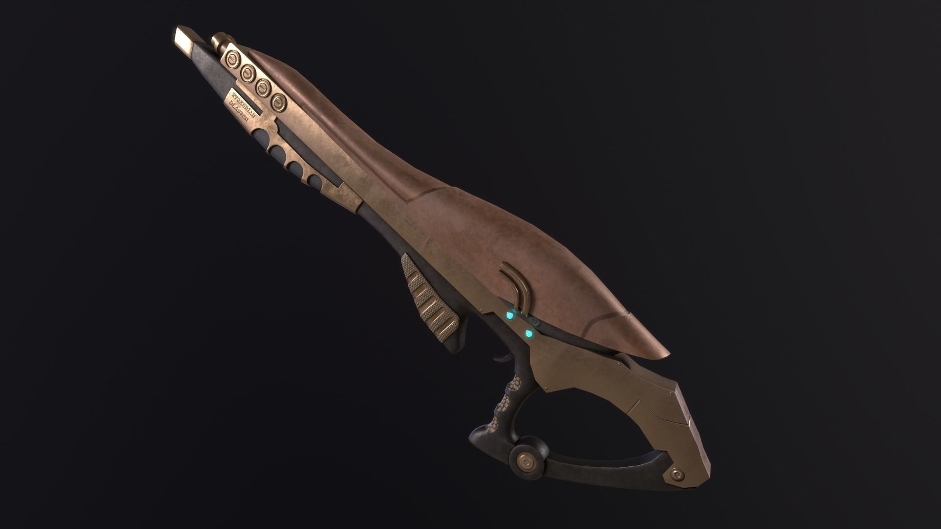 ZYGERRIAN BLASTER STAR WARS CLONE WARS Low-poly 3D model_5