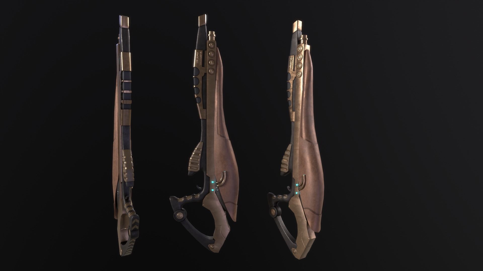 ZYGERRIAN BLASTER STAR WARS CLONE WARS Low-poly 3D model_6