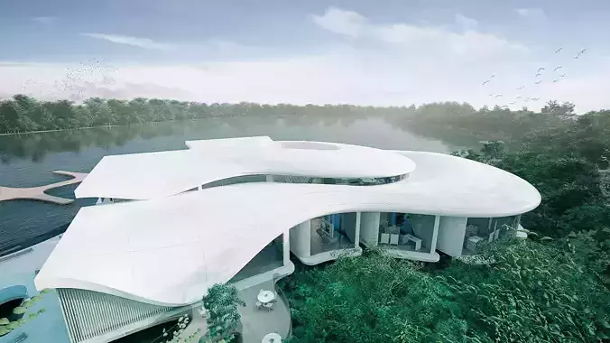 Museum Sketchup 3d model and Lumion Ready scene