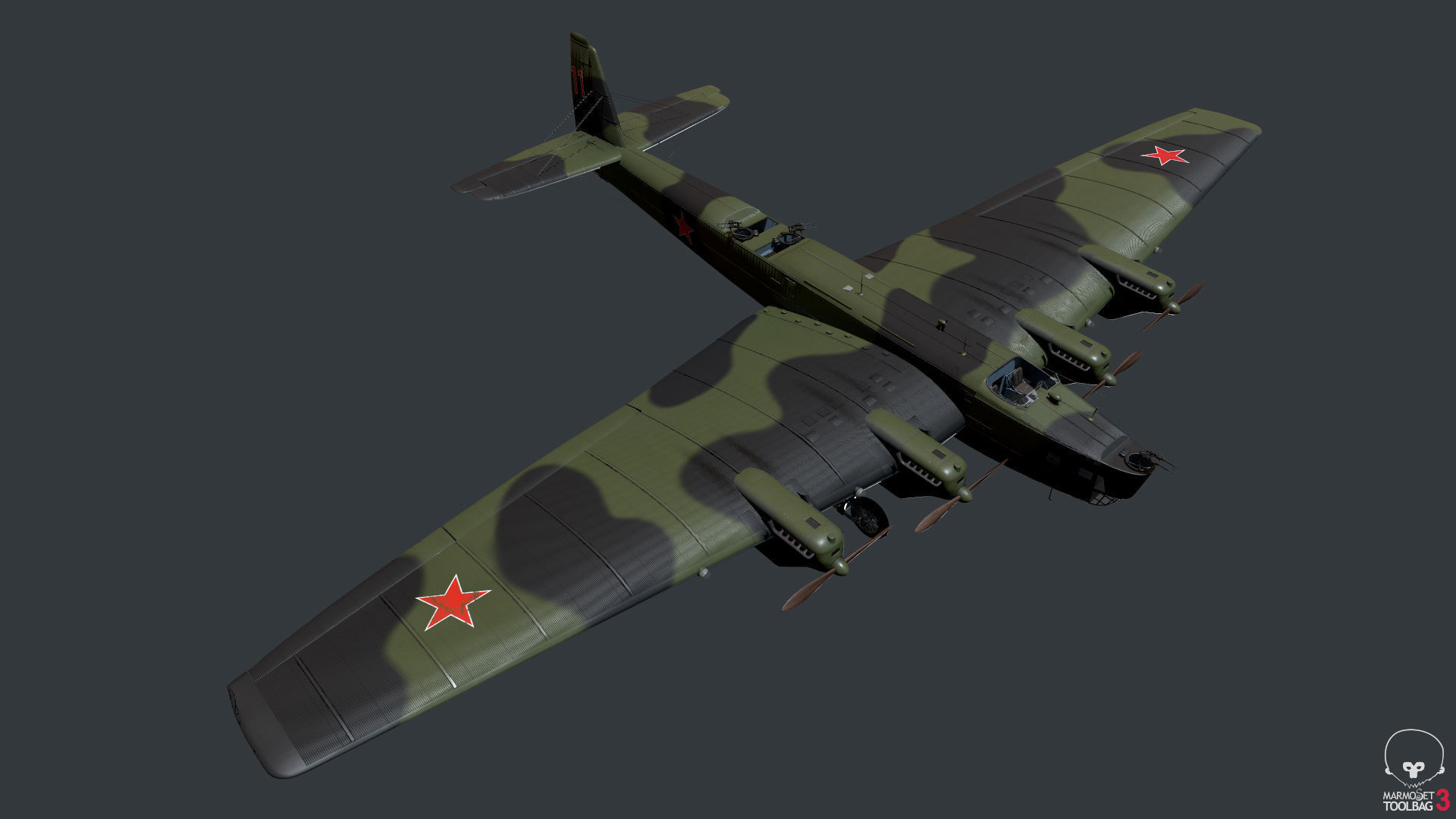 Tupolev TB3 3D model_6
