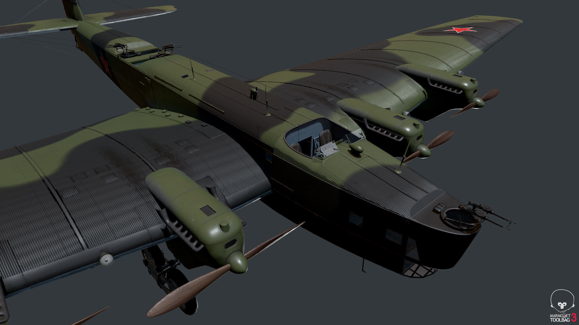 Tupolev TB3 3D model_5