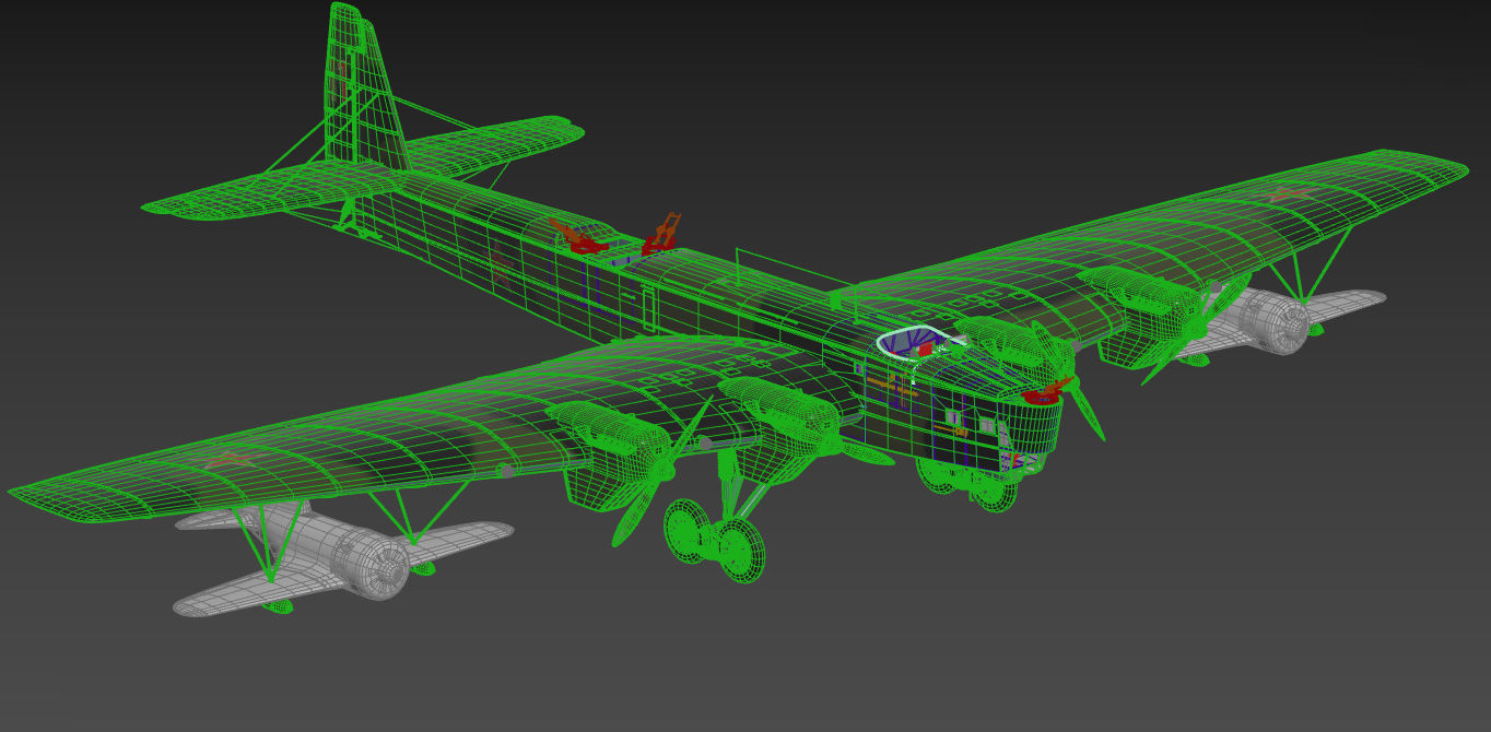 Tupolev TB3 3D model_2