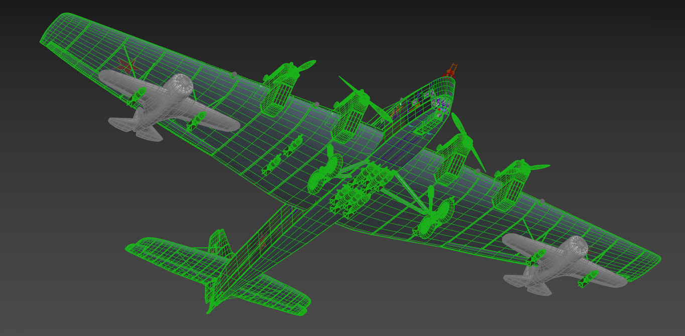 Tupolev TB3 3D model_4