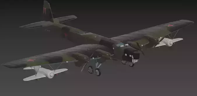 Tupolev TB3 3D model