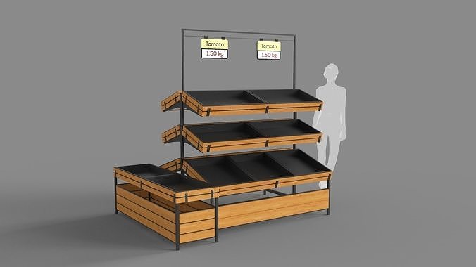 Vegetables Display Stand 3D model