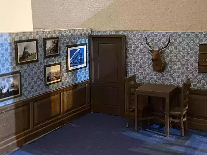 WOODEN INTERIOR WALL PANELLING 7MM SCALE O GAUGE MODEL RAILWAY 3D print model