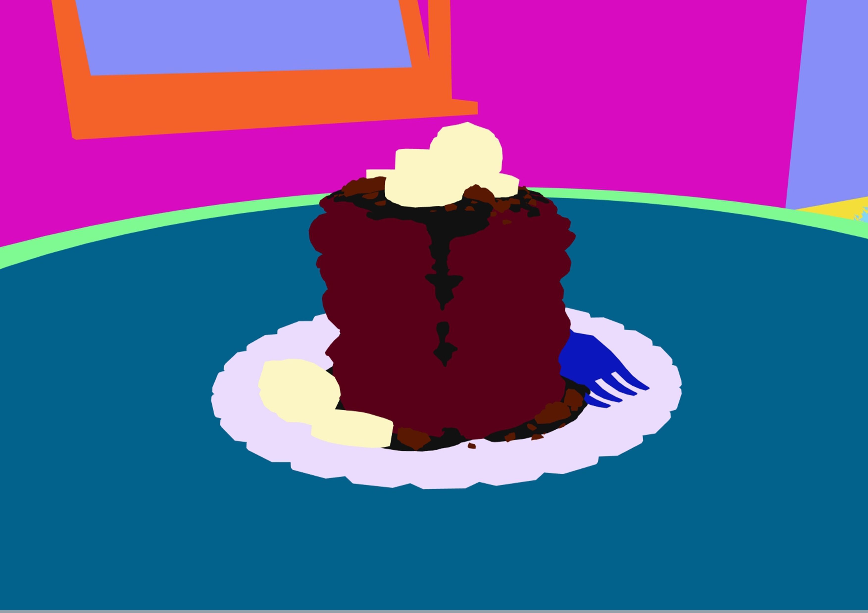 Pancakes with Banana Free 3D model_6