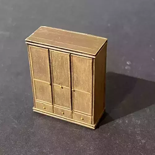 WARDROBE 7MM SCALE O GAUGE MODEL RAILWAY BUILDING 3D print model
