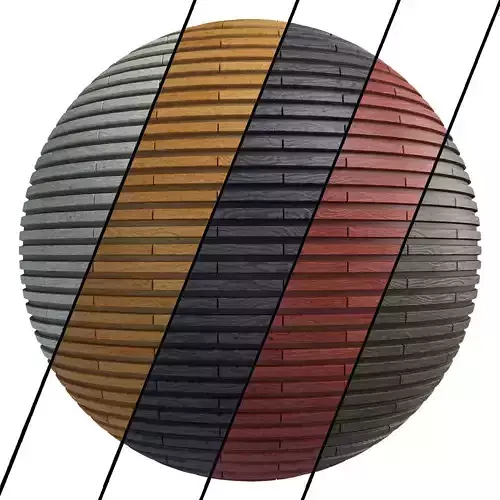 5 Wood Panel Materials- Pbr - 4k - Sbsar