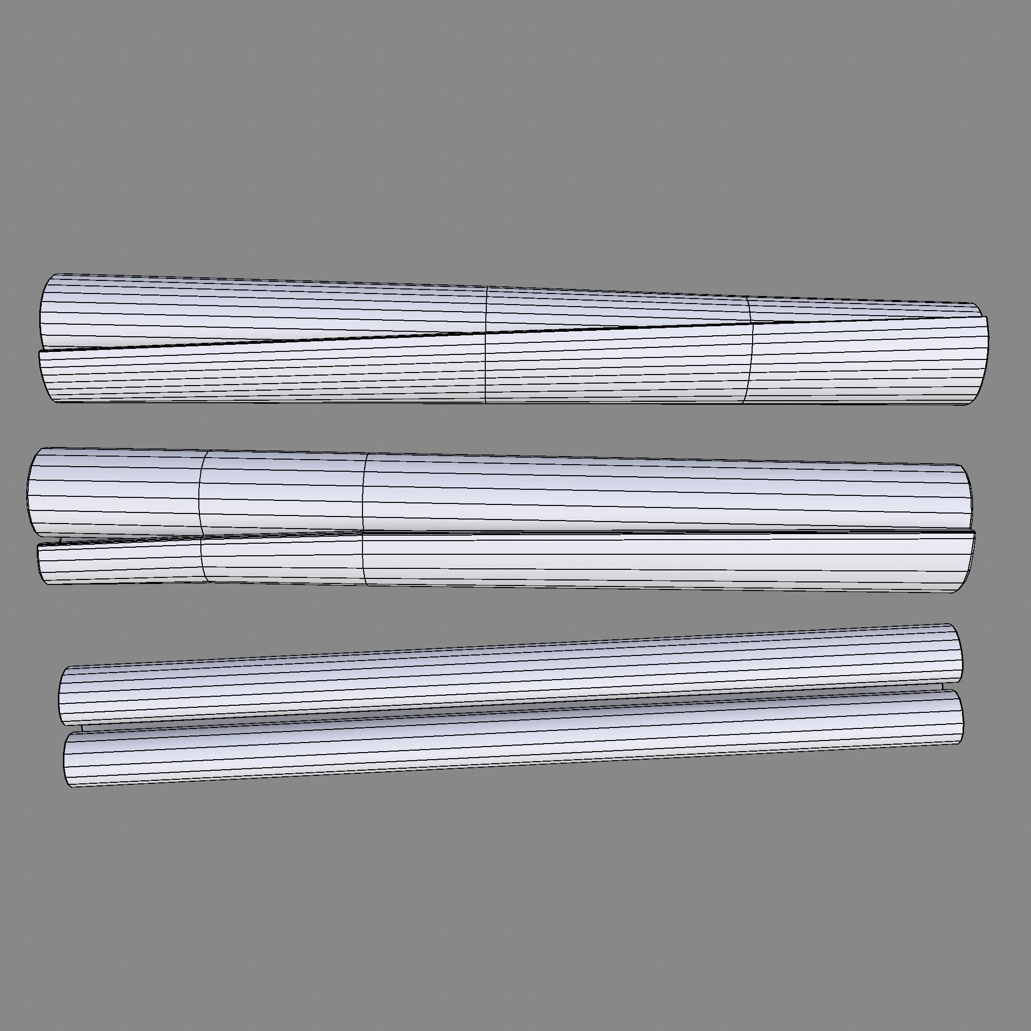 Cinnamon Sticks Low-poly 3D model_30