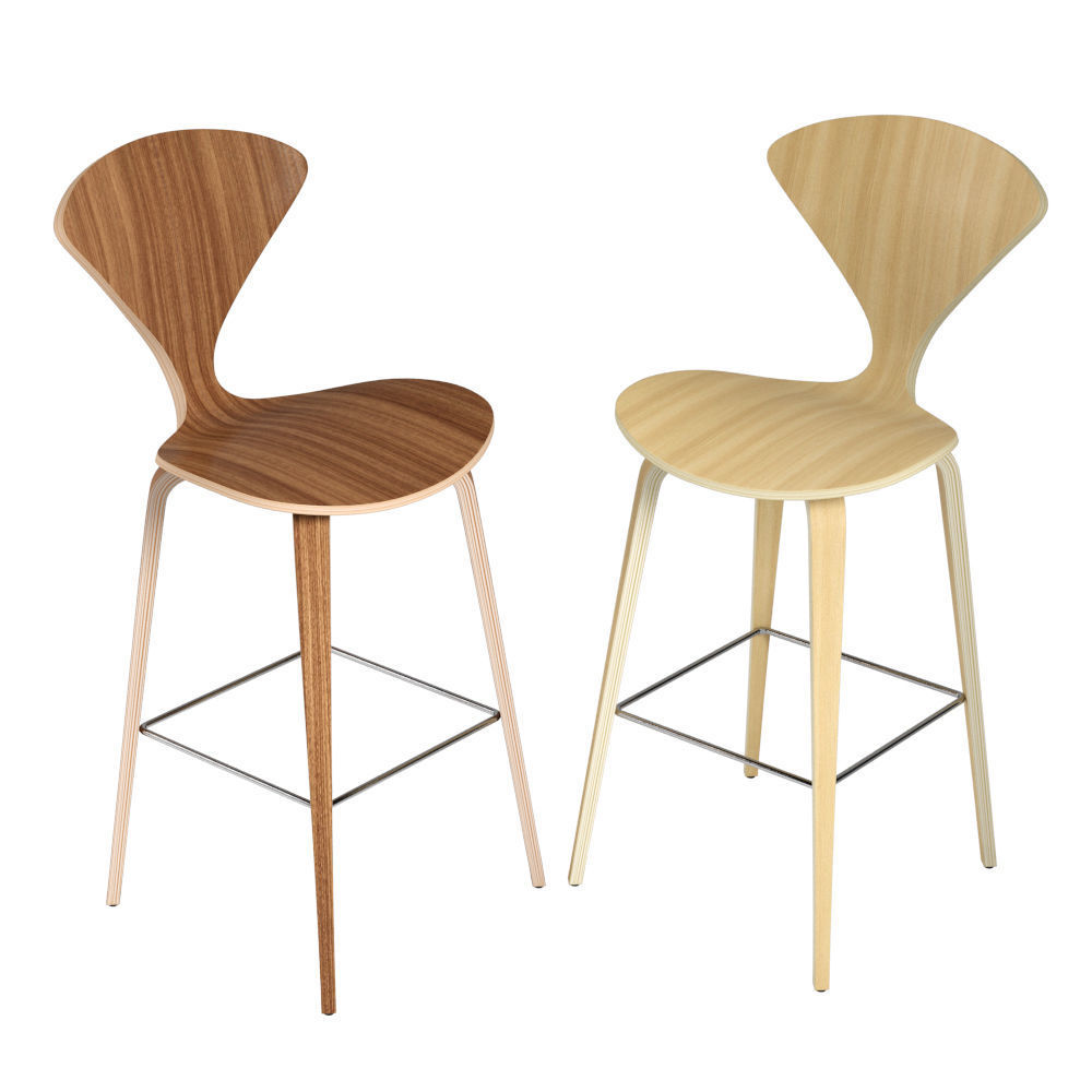 Norman Cherner Counter bar Stool 3D model_2