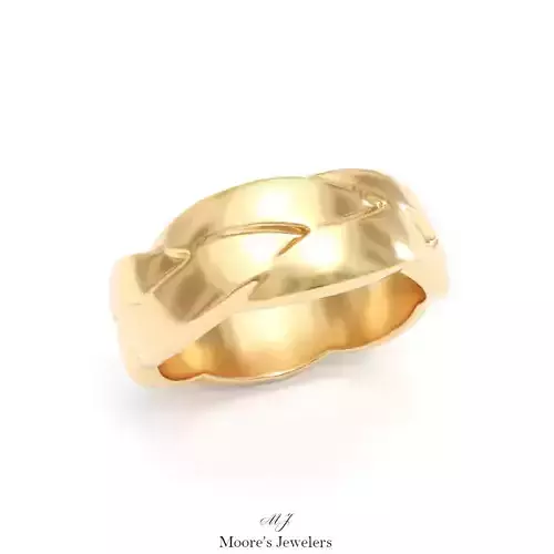 7mm Weave Ring 3d Model