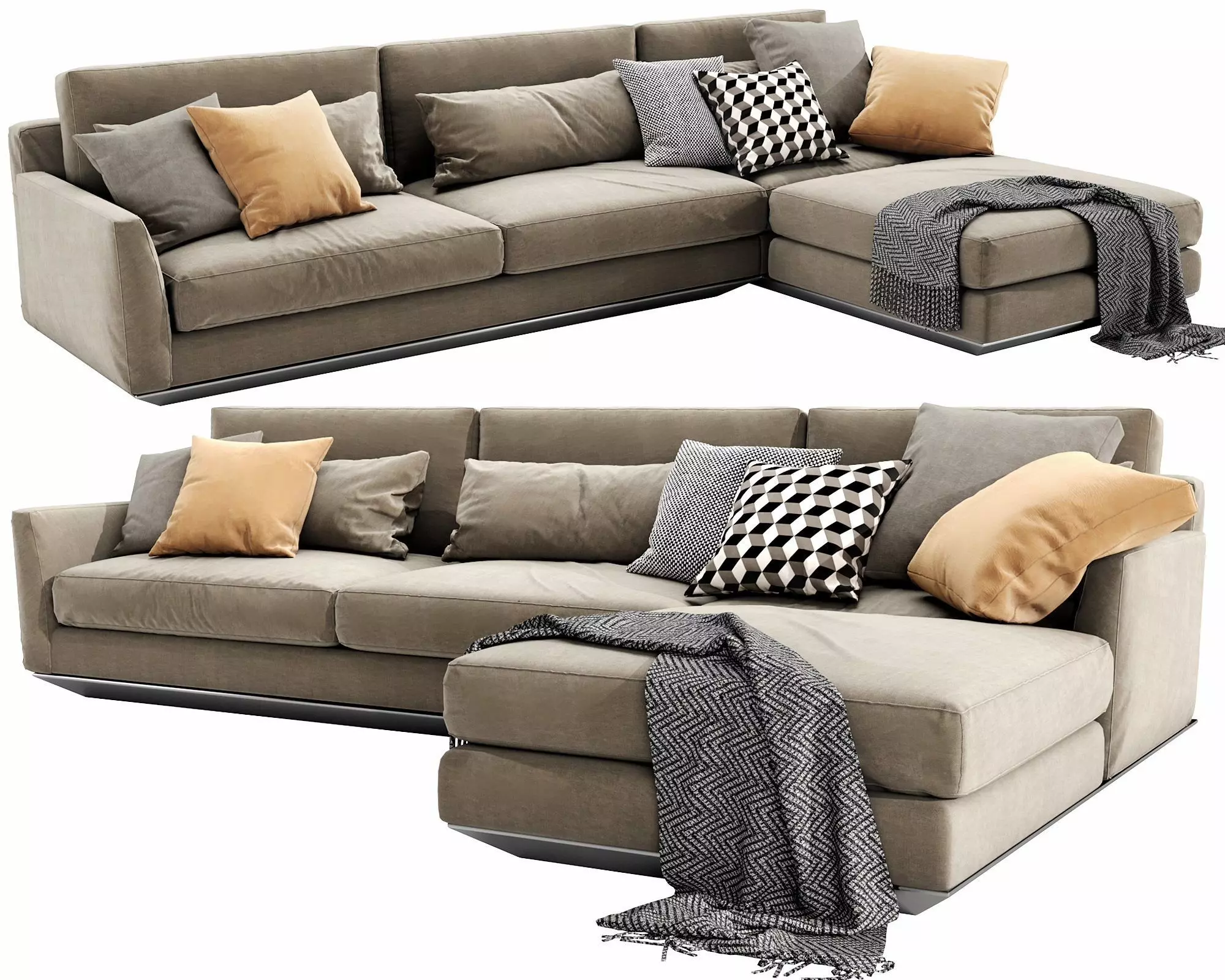 Horm Ellington Chaise Lounge 3D model