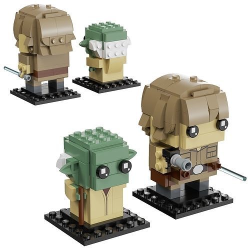 Lego Brickheadz - 41627 Luke and Yoda 3D model