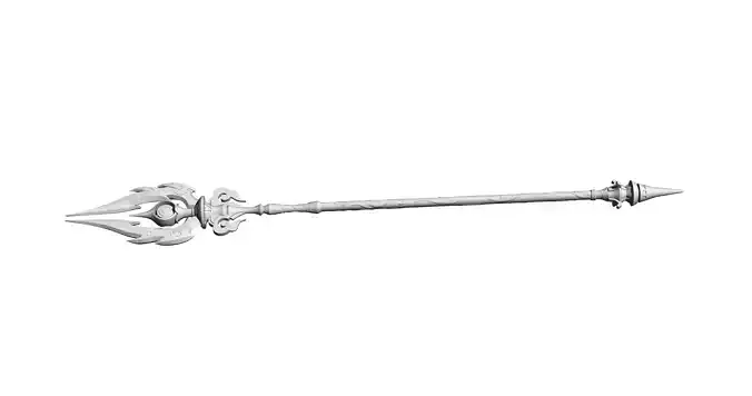 genshin impact Staff of Homa Hu Tao weapon 3D print model
