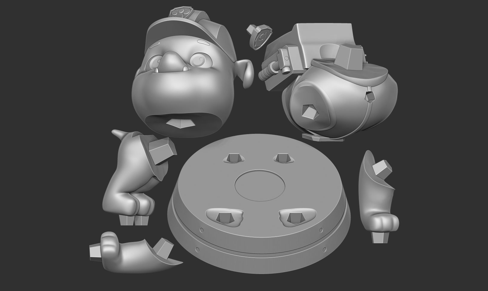 Rubble - PAW Patrol 3D print model_2