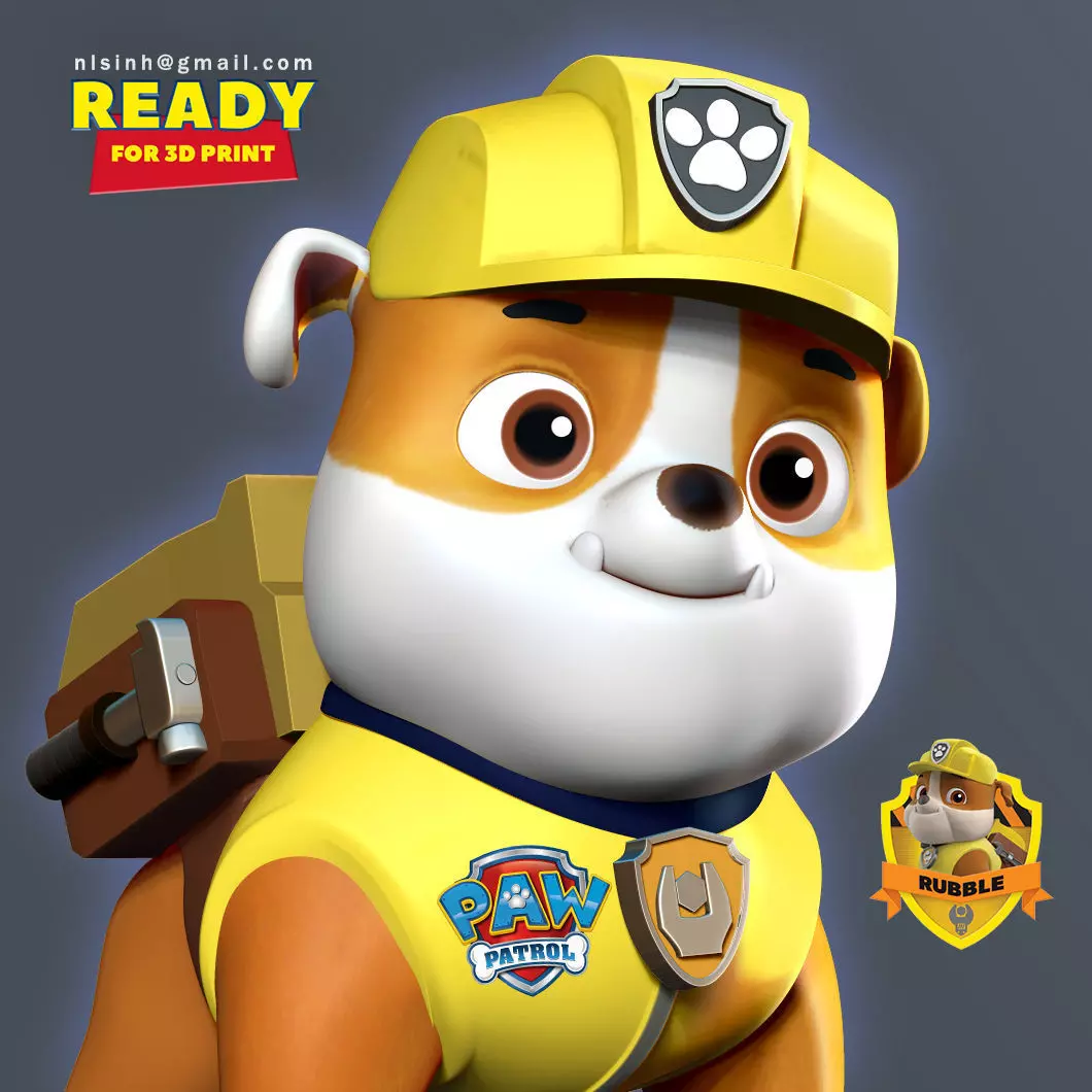 Rubble - PAW Patrol 3D print model_0