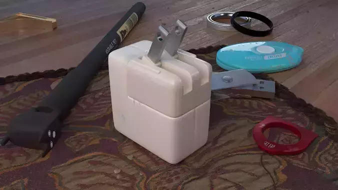 Apple Adapter  pencil  rings  rug  u dish  paper cutter