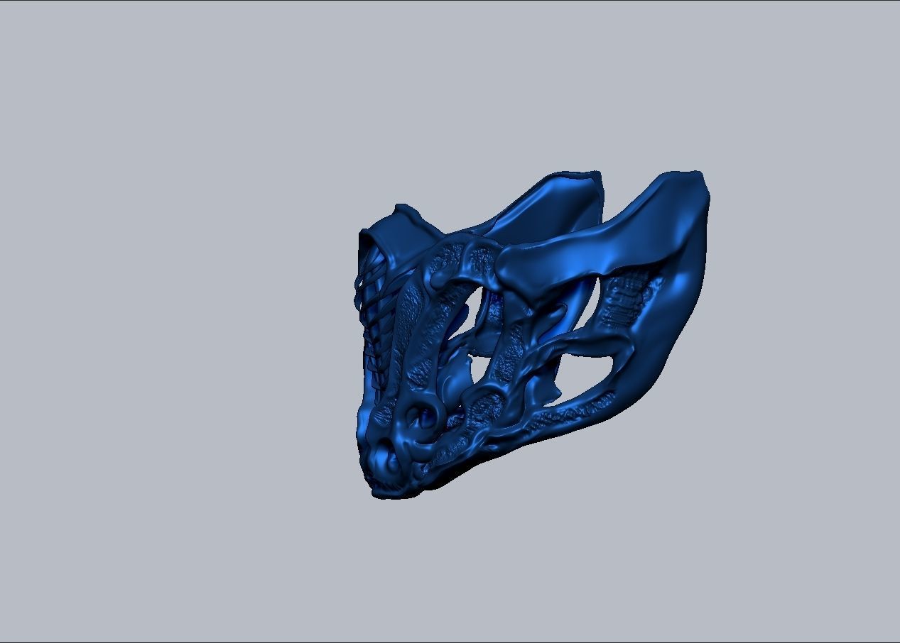 Mortal Kombat Movie 2021 Subzero mask 3D print model_34