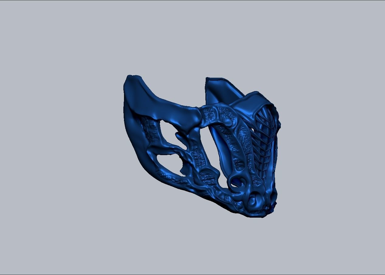 Mortal Kombat Movie 2021 Subzero mask 3D print model_18