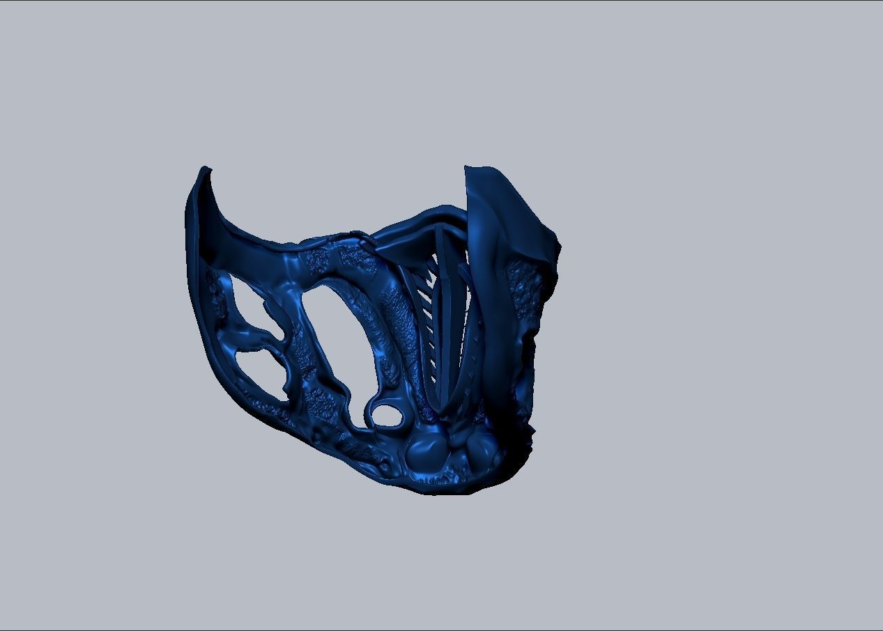 Mortal Kombat Movie 2021 Subzero mask 3D print model_10