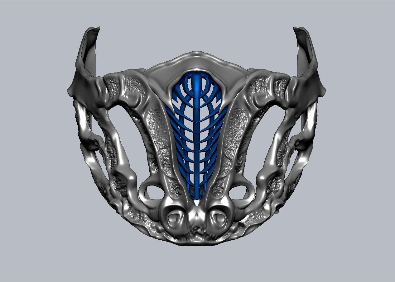 Mortal Kombat Movie 2021 Subzero mask 3D print model_21